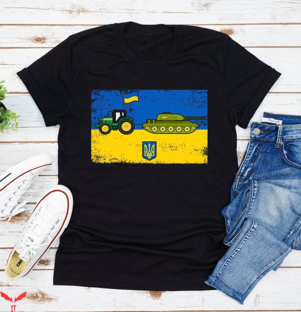 Azov Battalion T-Shirt Ukrainian Farmer Steals Tank Cool