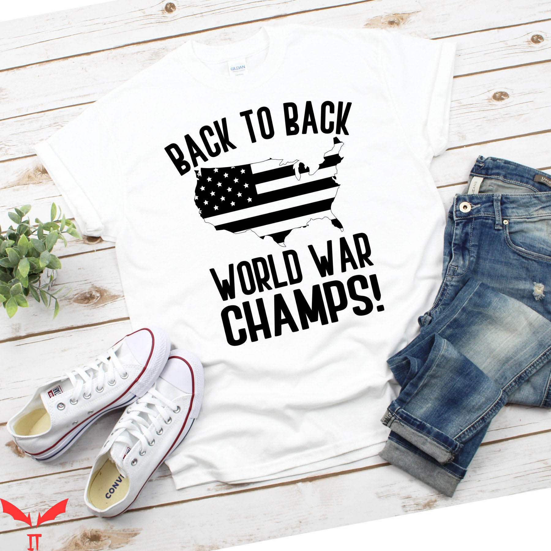 Back To Back World War Champs T-Shirt Fourth Of July Shirt