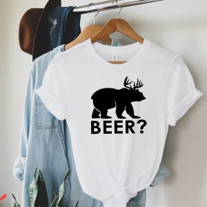 Beer Season T-Shirt Bear Plus Deer Equals Beer Lover Tee