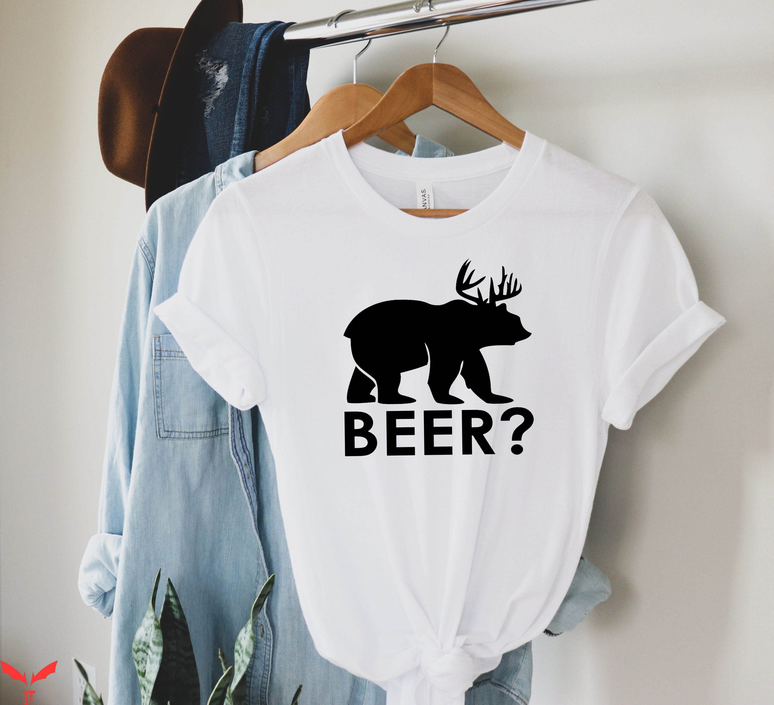 Beer Season T-Shirt Bear Plus Deer Equals Beer Lover Tee