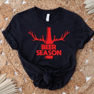 Beer Season T-Shirt Deer Hunting Beer Drinking Tee Shirt