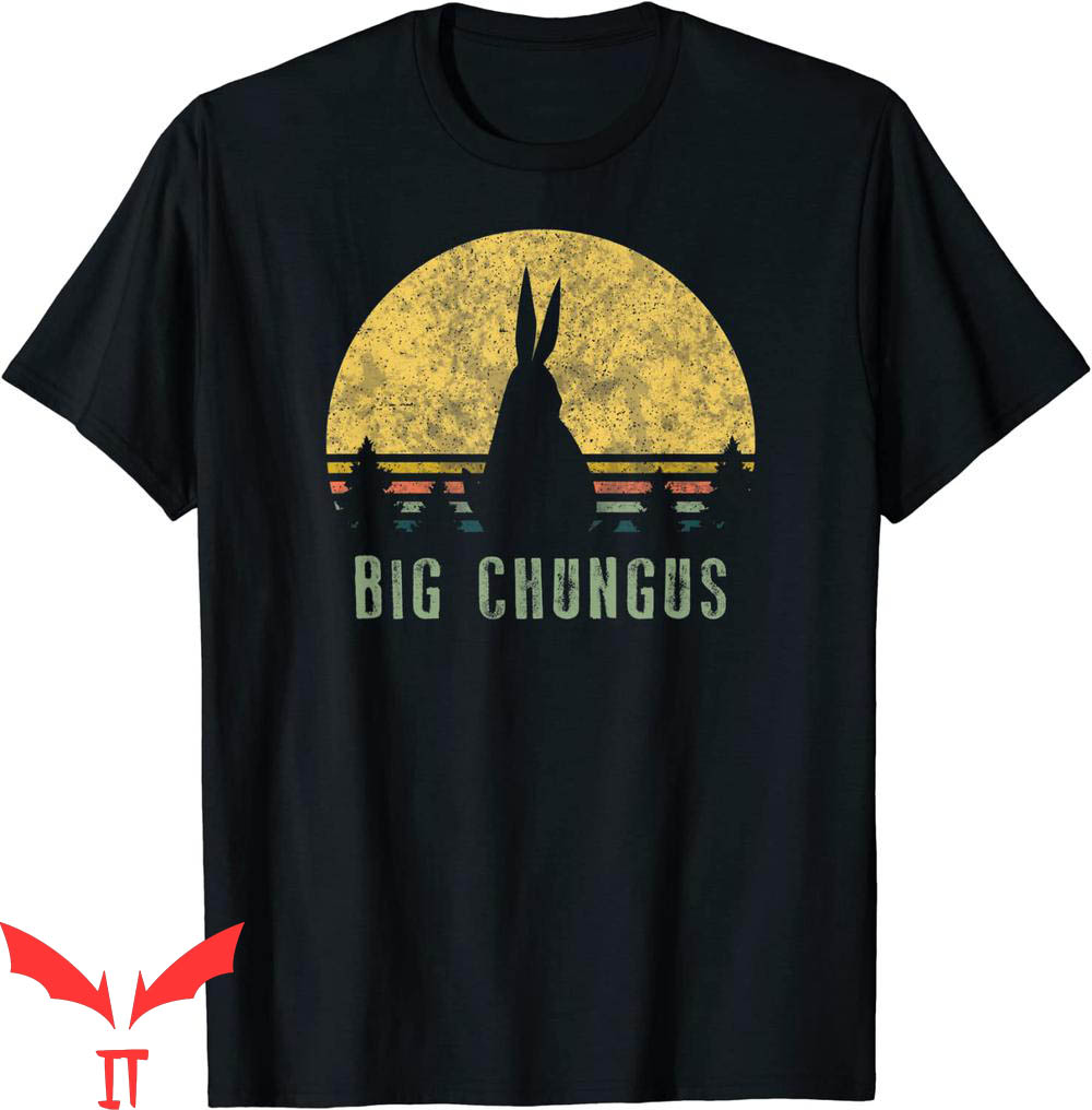 Big Chungus T-Shirt Retro Vintage Sunset Meme Tee Shirt