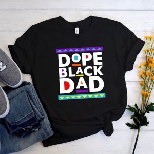 Black Father T-Shirt Best African American Dad Tee Shirt