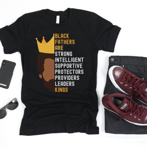 Black Father T-Shirt Black Fathers Are Kings Tee Shirt
