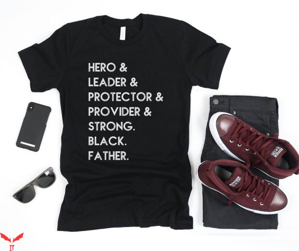 Black Father T-Shirt Father’s Day Black Dad Tee Shirt