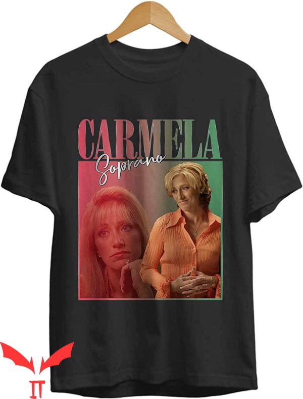Carmela Soprano T-Shirt Vintage Carmelas Merch Tee Graphic