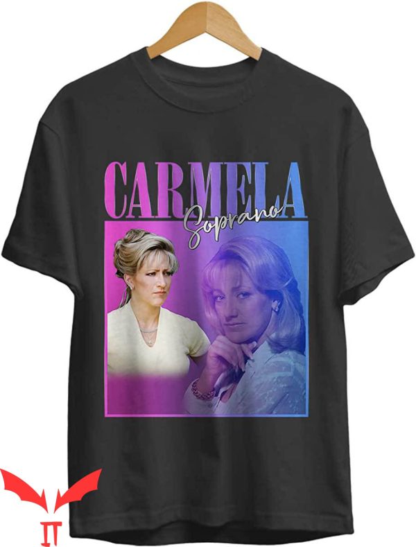 Carmela Soprano T-Shirt Vintage Retro Carmelas Merch Tee