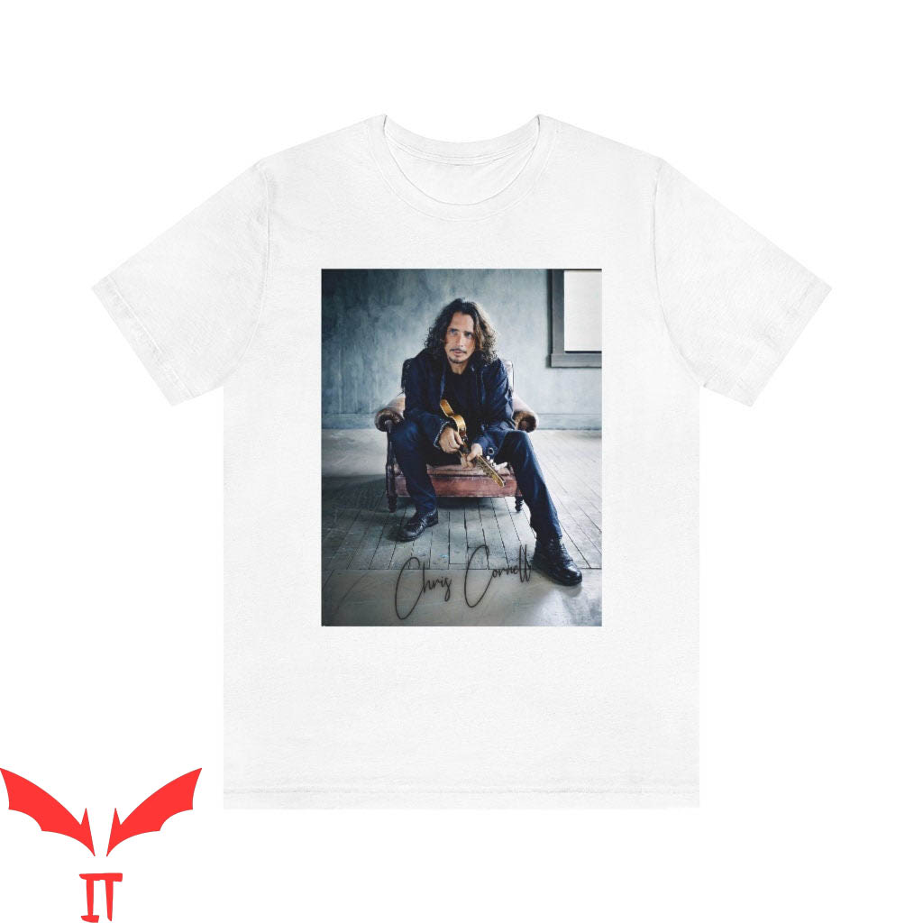 Chris Cornell 90 T-Shirt Rock Music Minimalist Design Tee