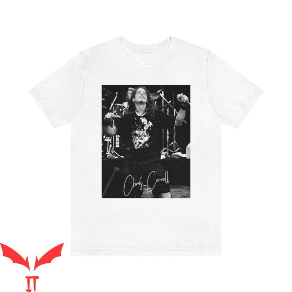 Chris Cornell 90 T-Shirt Rock Music Minimalist Style Tee