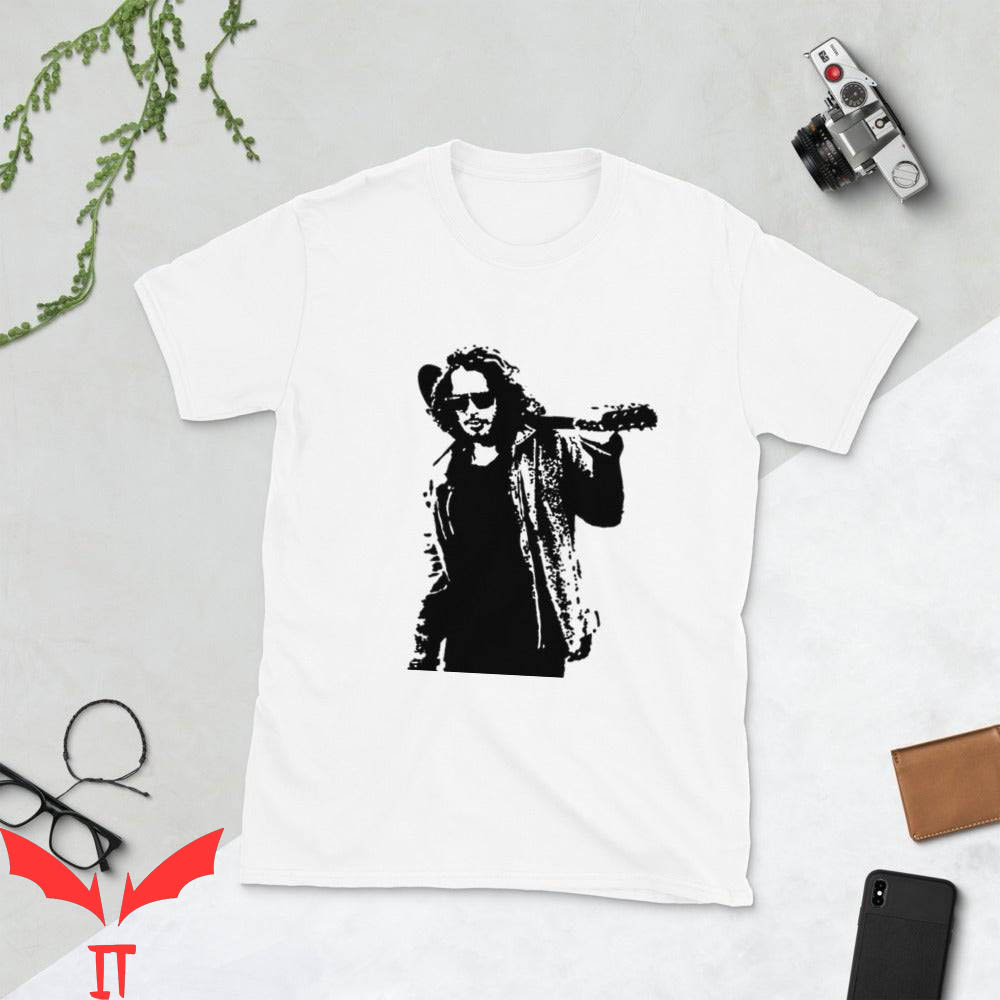 Chris Cornell 90 T-Shirt Soundgarden Graphic With Guitar Tee Shirt