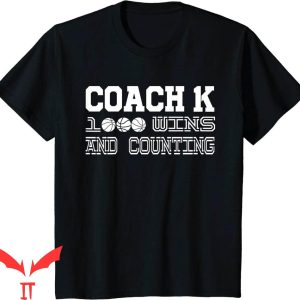 Coach K Funeral T-Shirt Coach K 1000 Wins Basketball Cool