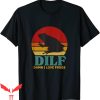 Damn I Love Frogs T-Shirt DILF Retro Vintage Sunset Funny