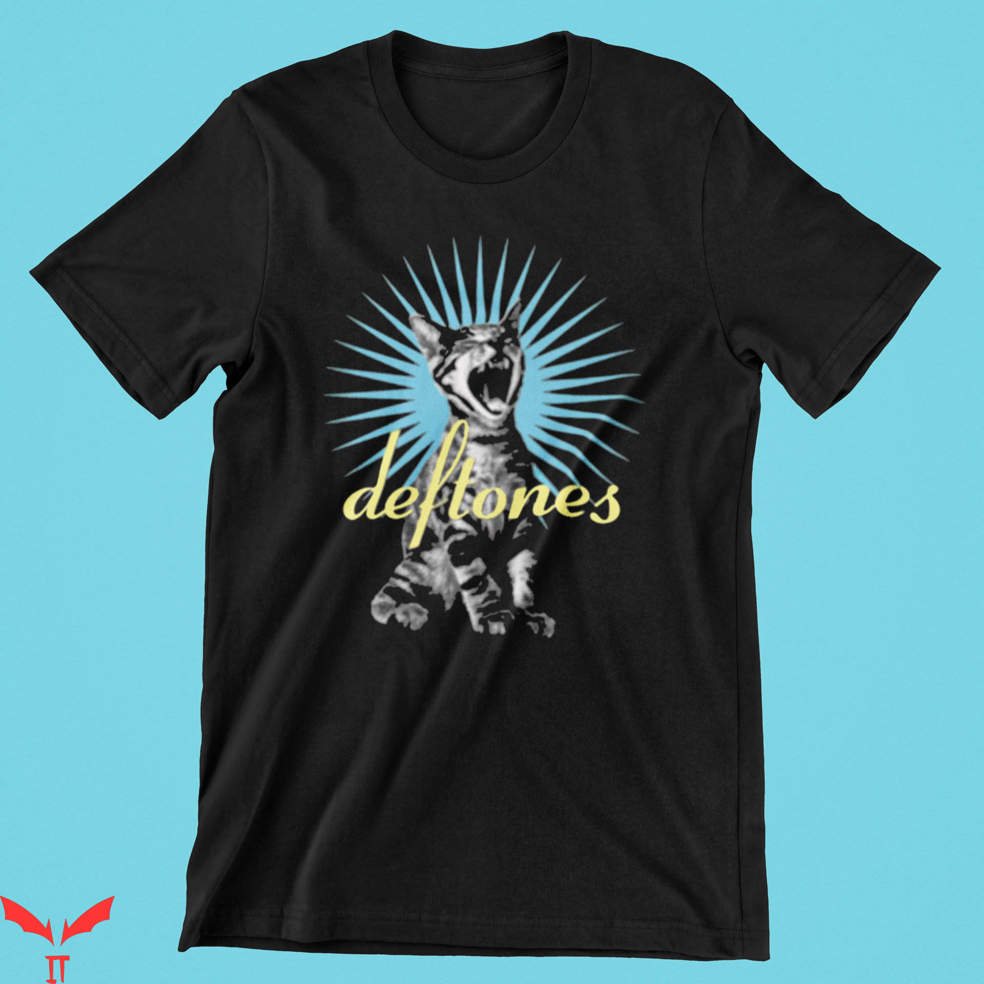 Deftones Around The Fur T-Shirt Deftones Screaming Cat