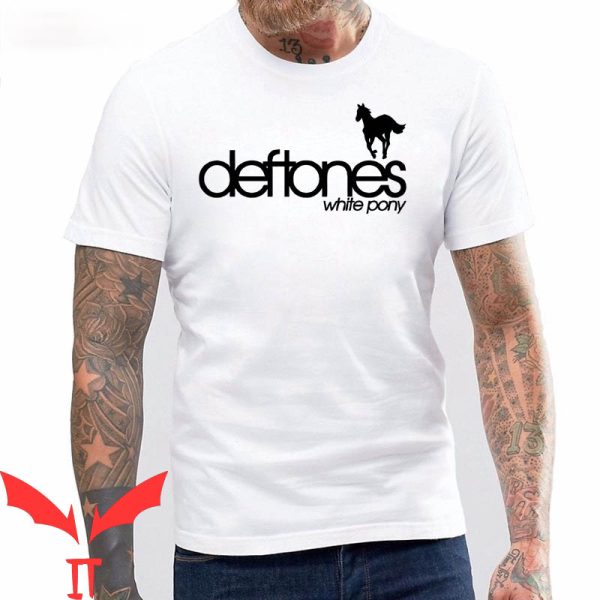 Deftones Around The Fur T-Shirt Limited Balck Pony Merch