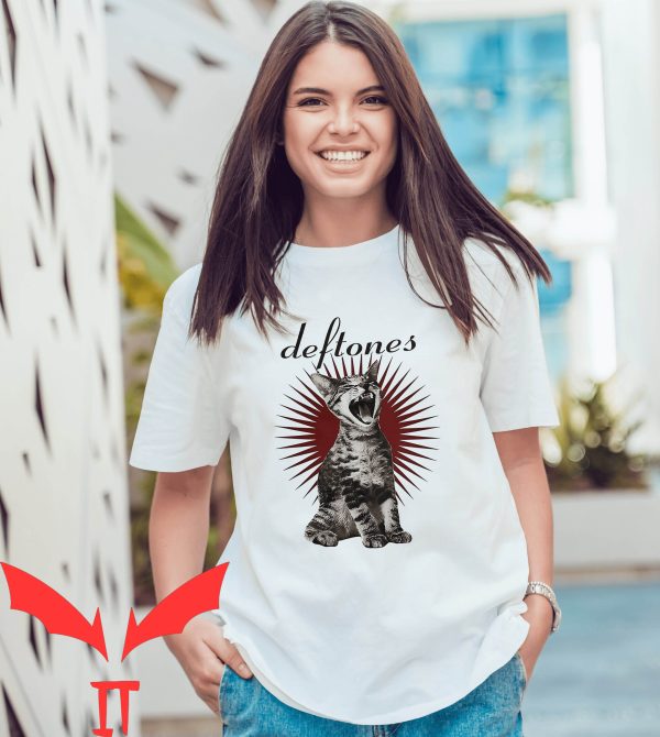 Deftones Around The Fur T-Shirt Screaming Cat Vintage