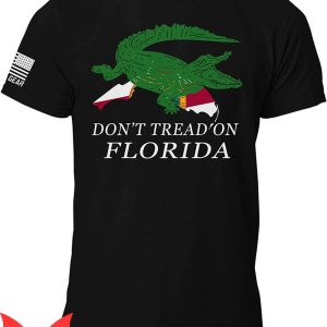 Dont Tread On Florida T-Shirt Gunner Gear Flag Alligator Tee