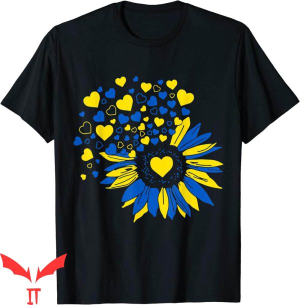 Fight Like Ukrainian T-Shirt Support Ukraine Sunflower Flag