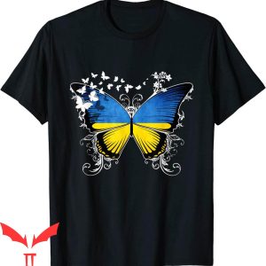 Fight Like Ukrainian T-Shirt Ukraine Flag Graphic Tee Shirt
