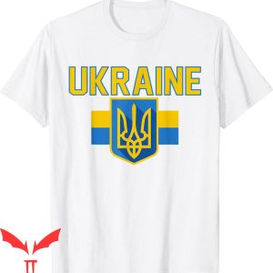 Fight Like Ukrainian T-Shirt Vintage Ukraine Flag Tee Shirt