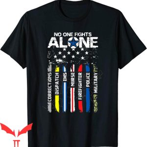 First Responder T-Shirt American Thin Line Police Fire EMS