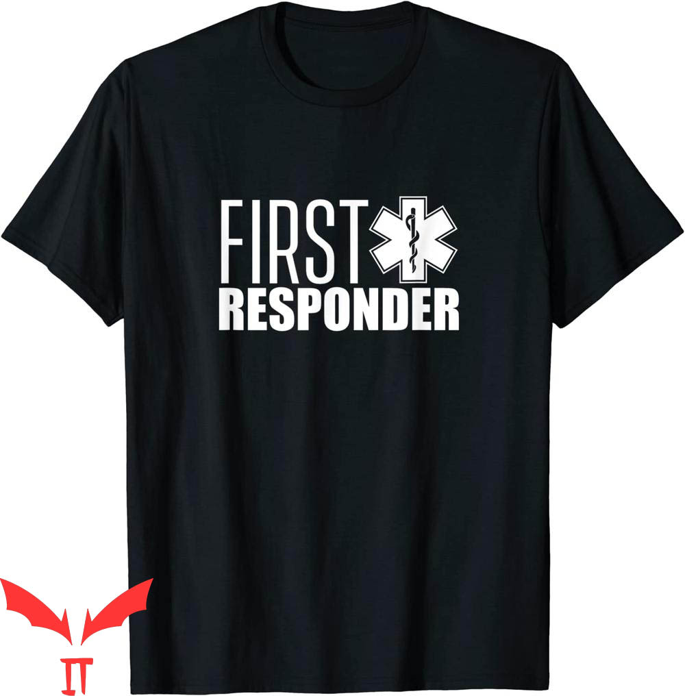 First Responder T-Shirt Emergency Paramedic EMT Aid Helpe