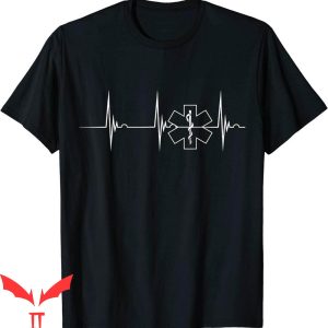 First Responder T-Shirt Heartbeat EKG Pulse Medical EMT