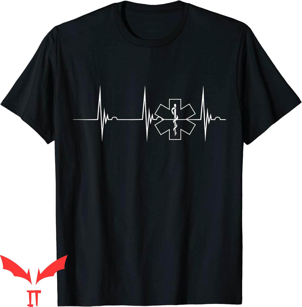 First Responder T-Shirt Heartbeat EKG Pulse Medical EMT