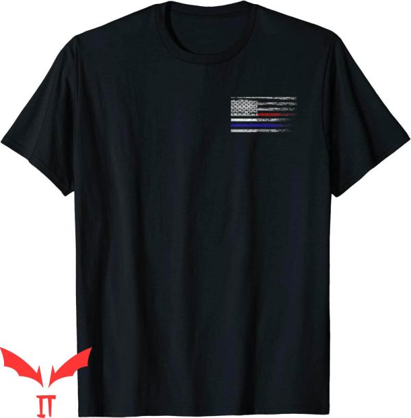 First Responder T-Shirt Police EMS American Flag Firefighter
