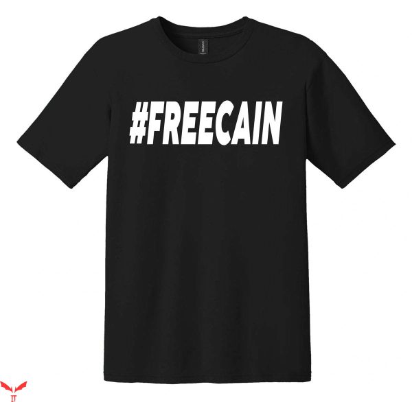 Free Cain T-Shirt Freecain Hashtag Cool Design Tee Shirt