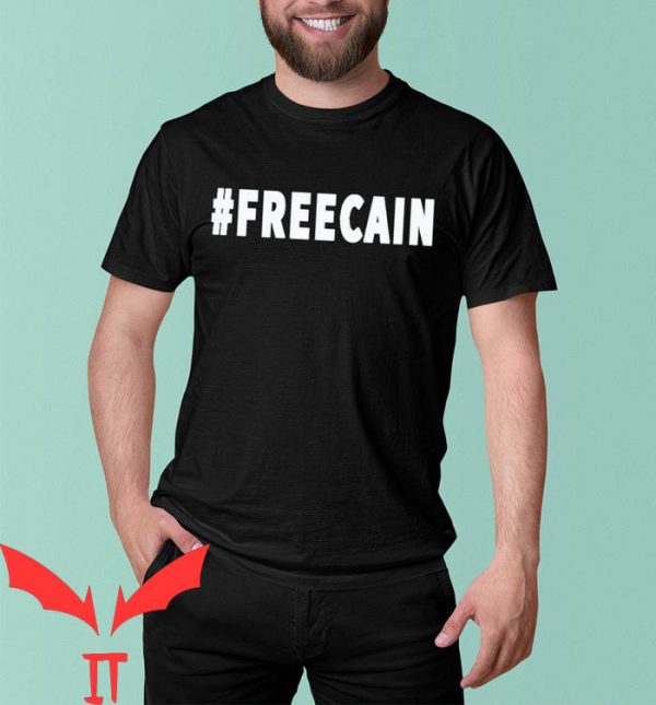 Free Cain T-Shirt Freecain Hashtag Trendy Design Tee Shirt