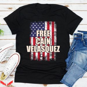 Free Cain Velasquez T-Shirt Empowerment American Flag Tee