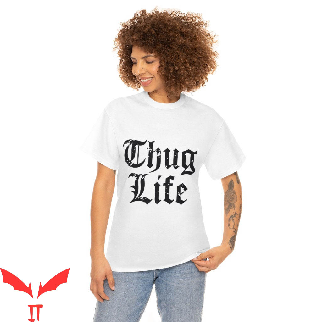 Free Thugger T-Shirt Thug Life Rapper Hip Hop Gangsta Tee