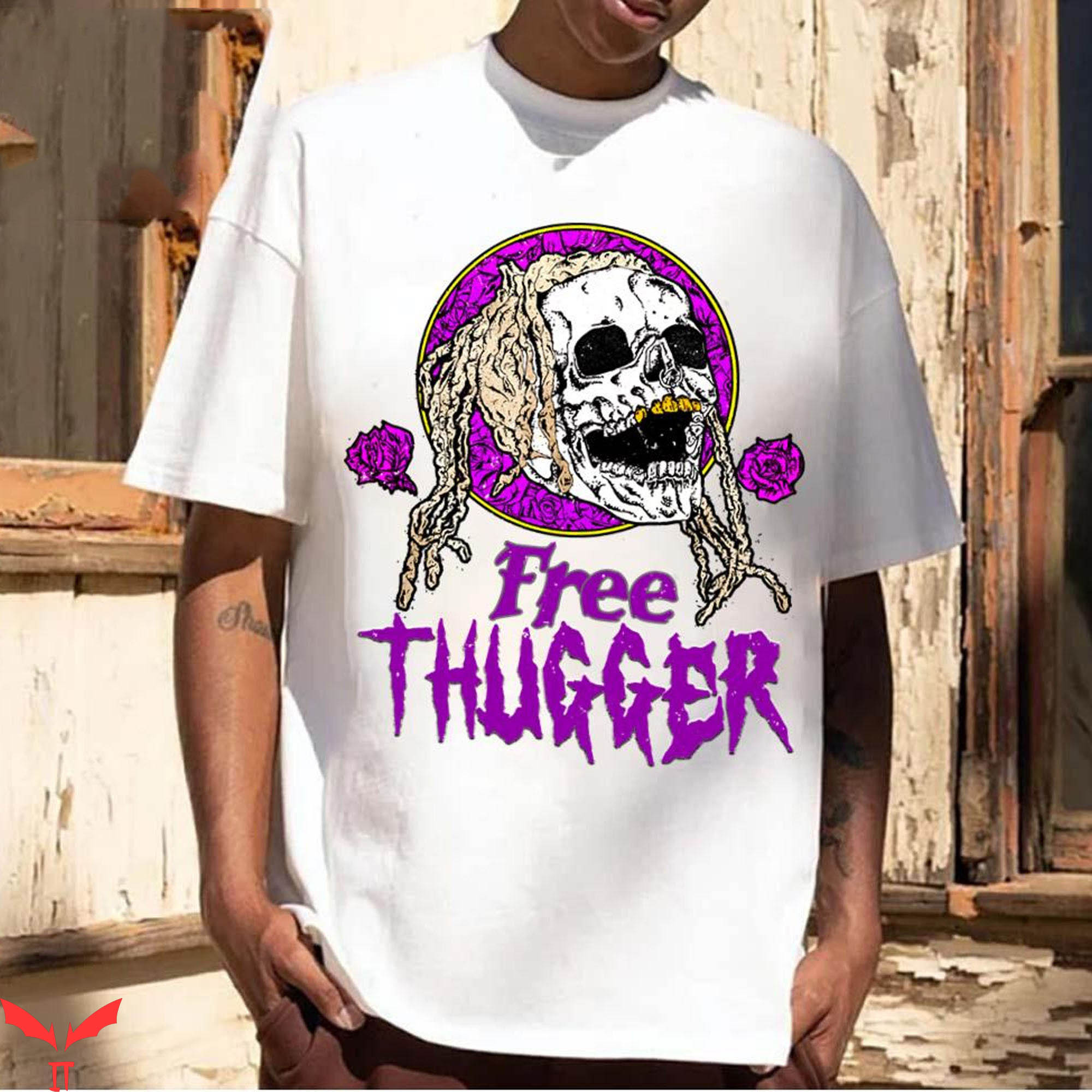 Free YSL T-Shirt Free Thugger Graphic Cool Style Tee Shirt