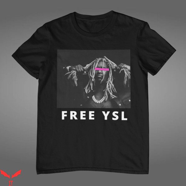 Free YSL T-Shirt Rapper Young Thug Vintage Graphic Tee Shirt