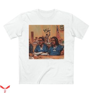 Free YSL T-Shirt Young Thug And Gunna Wunna Rap Tee Shirt