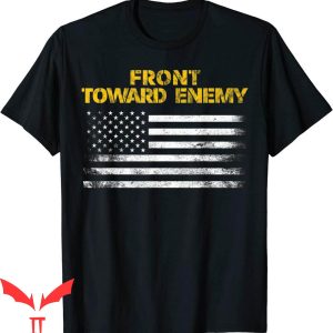 Front Towards Enemy T-Shirt Claymore Mine American Flag