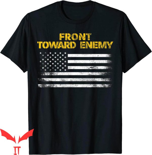 Front Towards Enemy T-Shirt Claymore Mine American Flag