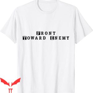 Front Towards Enemy T-Shirt Vintage American Flag Funny