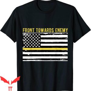 Front Towards Enemy T-Shirt Vintage American Flag Military