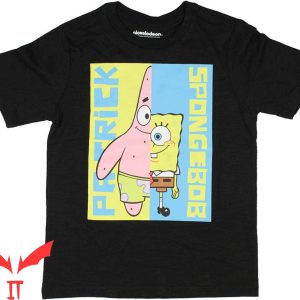 Gangster Spongebob T-Shirt Bob And Patrick Split Design Tee