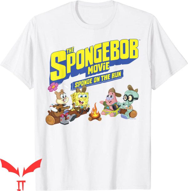 Gangster Spongebob T-Shirt Sponge On The Run Campfire Shirt