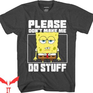 Gangster Spongebob T-Shirt Spongebob Please Graphic Tee