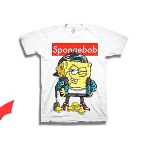 Gangster Spongebob T-Shirt Squarepants Classic Swag Tee
