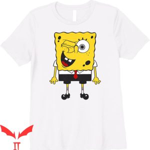 Gangster Spongebob T-Shirt Squarepants Wink Bob Tee Shirt