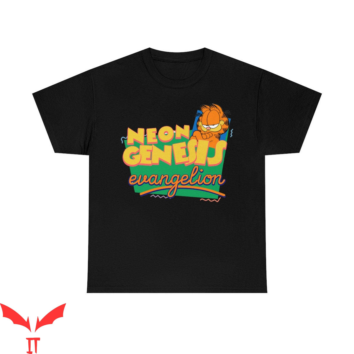 Gay Garfield T-Shirt Neon Genesis Garfield Essential Tee