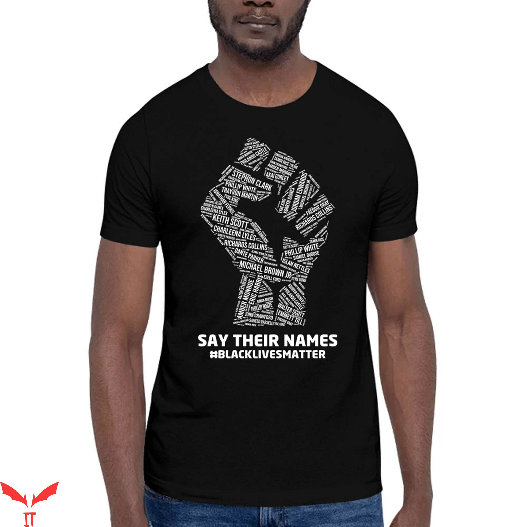 George Floyd T-Shirt Black Lives Matter Say Their Names