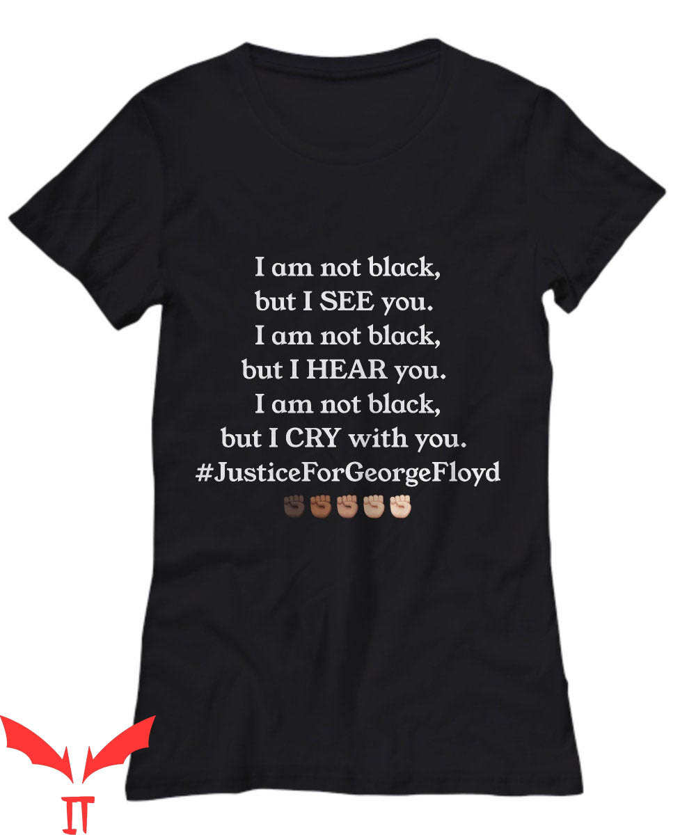 George Floyd T-Shirt Justice For George I Can't Breathe