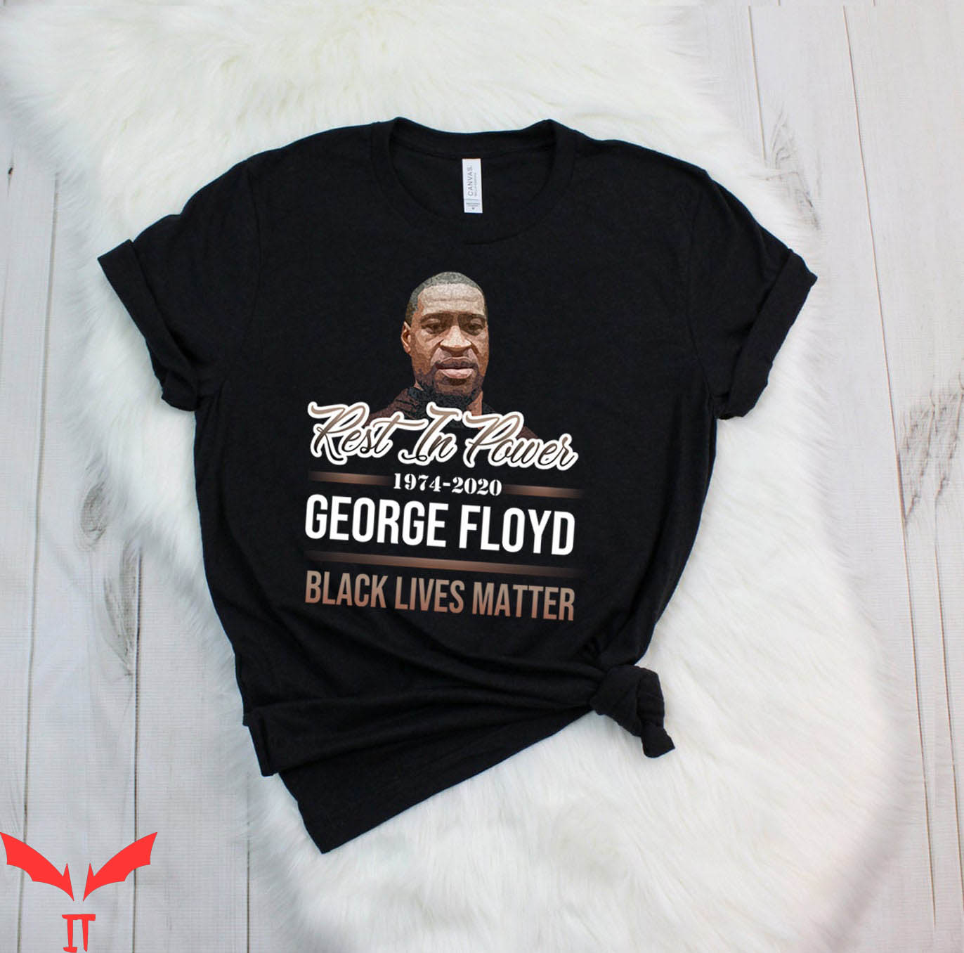 George Floyd T-Shirt Rest In Power George Floyd Memorial Tee