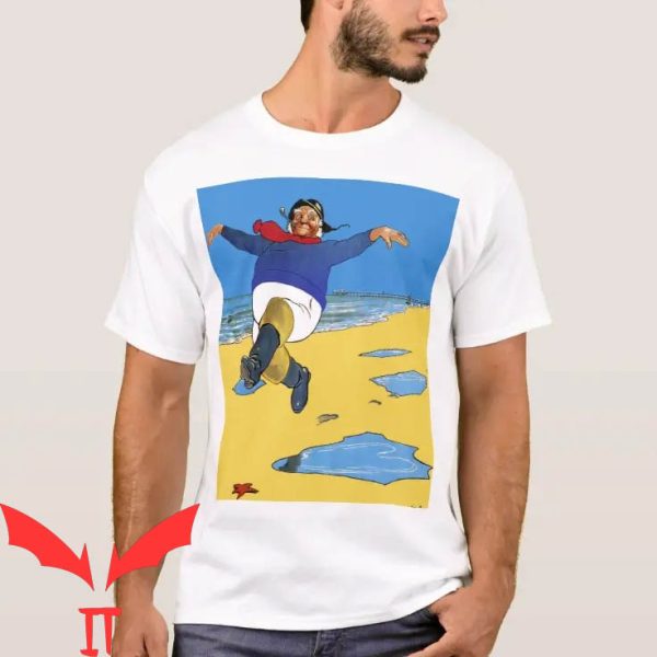 Happy Fisherman T-Shirt Funny Graphic Trendy Design Tee