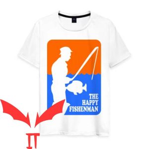 Happy Fisherman T-Shirt Vintage Funny Style Tee Shirt